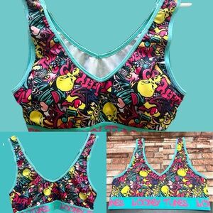 Looney Tunes Graphic Sports Bra size L